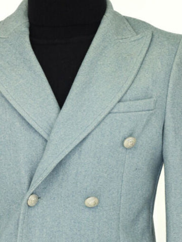 Wool and cashmere double-breasted coat TKY02