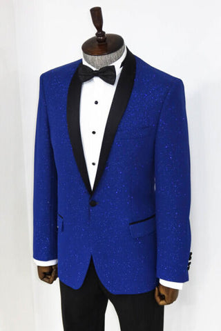 Navy Blue Shawl Lapel Suit TKY02